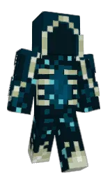 black pearl and daintree Minecraft skin — Classic model — first worn by Fouettee