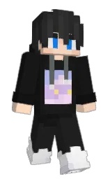 xHusk's Minecraft skin wearing the Purple Heart cape
