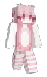 white and soapstone Minecraft skin — Slim model
