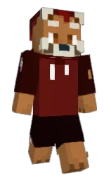 brown rust and dark tan Minecraft skin — Slim model