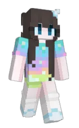 lavender blush and emperor Minecraft skin — Slim model