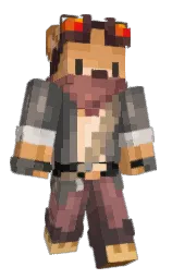 fuscous gray and americano Minecraft skin — Classic model