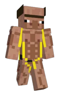 Front of Areegee's skin