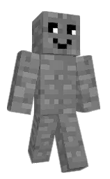 boulder and gray Minecraft skin — Classic model — first worn by TYH196