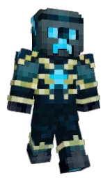 big stone and blue charcoal Minecraft skin — Classic model — first worn by MoonlitSky
