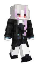white and timberwolf Minecraft skin — Slim model — first worn by Mirakacip