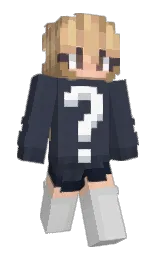 bright gray Minecraft skin — Slim model — first worn by ZoeyWRLD