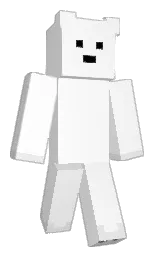 white and gallery Minecraft skin — Slim model — first worn by simo35