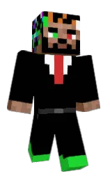 black and malachite Minecraft skin — Classic model