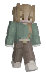 Luckypuppy87's Minecraft skin wearing the Vanilla cape