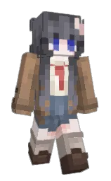 Kibutsoji_'s Minecraft skin wearing the Pan cape