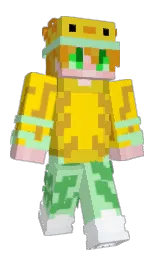 AxoCrit's Minecraft skin wearing the Aurora cape