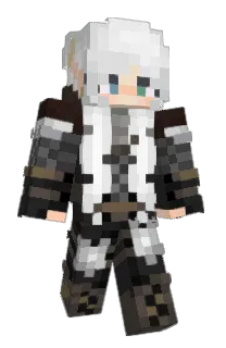 Front of Menvie's skin