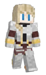silver and double spanish white Minecraft skin — Slim model — first worn by notxaP