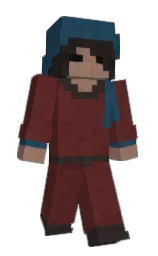 buccaneer and cocoa bean Minecraft skin — Slim model — first worn by _tombs