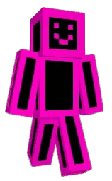 purple pizzazz and black Minecraft skin — Classic model