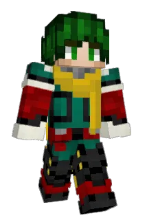 1_Hero_Deku Minecraft avatar full body
