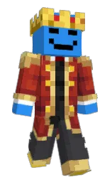 dodger blue and roof terracotta Minecraft skin — Slim model — first worn by TurboBlaze420