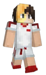 gold sand and calico Minecraft skin — Classic model — first worn by AzaarekXV