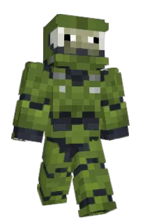 Front of Huzah's skin