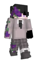dusty gray and scorpion Minecraft skin — Slim model