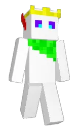 white and sherpa blue Minecraft skin — Classic model