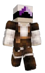mikado and brown derby Minecraft skin — Slim model — first worn by Kitty_Walker