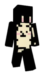 champagne and black Minecraft skin — Slim model — first worn by Joseong