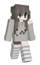 hannasaurus123's Minecraft skin wearing the Purple Heart cape
