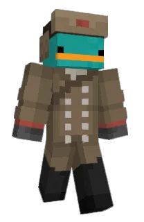 Front of AkuBaku's skin