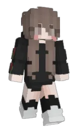 Sarryberry4u's Minecraft skin wearing the Copper cape