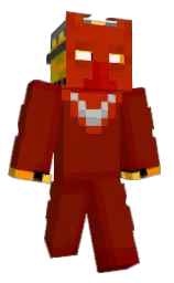 maroon and black Minecraft skin — Classic model — first worn by DekuSoldier