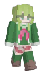 hippie green and killarney Minecraft skin — Slim model — first worn by tobrrtown