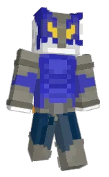 white and natural gray Minecraft skin — Classic model — first worn by MediMangli