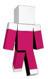 white and black Minecraft skin — Classic model — first worn by perkhlorate