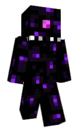 black and ebony Minecraft skin — Slim model — first worn by T2Steve