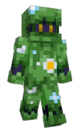 fruit salad and fern green Minecraft skin — Slim model — first worn by CaballeroJamon