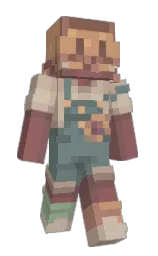 antique brass and sirocco Minecraft skin — Classic model — first worn by Fishio_