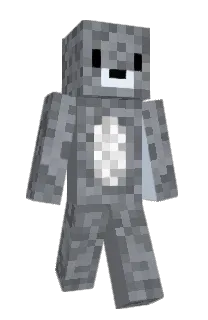 Front of Hajka's skin