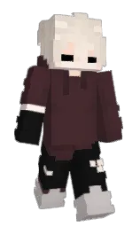 livid brown and cod gray Minecraft skin — Slim model — first worn by SatoYako