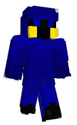 navy blue and dark blue Minecraft skin — Classic model — first worn by BirdSex