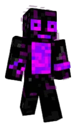 black and cod gray Minecraft skin — Classic model