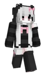 Vesperyne's Minecraft skin wearing the Cherry Blossom cape