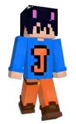 azure radiance and black pearl Minecraft skin — Slim model