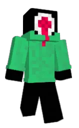 shamrock and black Minecraft skin — Classic model