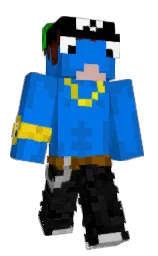 azure radiance and science blue Minecraft skin — Classic model — first worn by swiyl