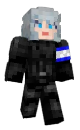 black and cod gray Minecraft skin — Classic model — first worn by corporalshepard