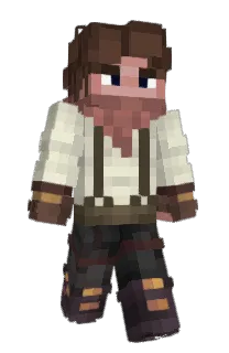 Front of Spinkey's skin