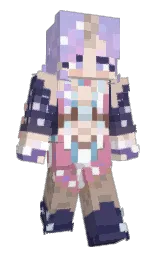 Waffleloc's Minecraft skin wearing the Aurora cape