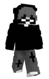 black and scorpion Minecraft skin — Classic model — first worn by knrm5760